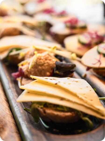 Lichte lunch voor familie en naaste vrienden